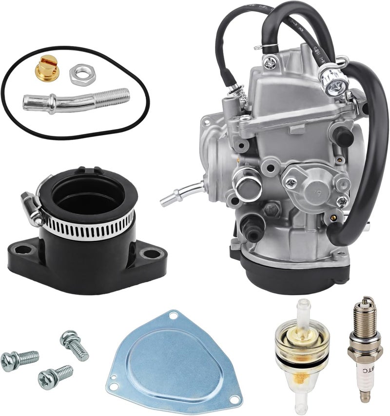 neivilu Carburetor Carb & Intake Manifold Boot For YAMAHA Wolverine 450 Kodiak 400 Kodiak 450 2003-2006 Grizzly 400 Grizzly 450 5ND-E4101-11-00 5TE-E4101-01-00 5GH-13586-00-00 5ND-14101-00-00 5ND-E4101-01-00 - Image 3